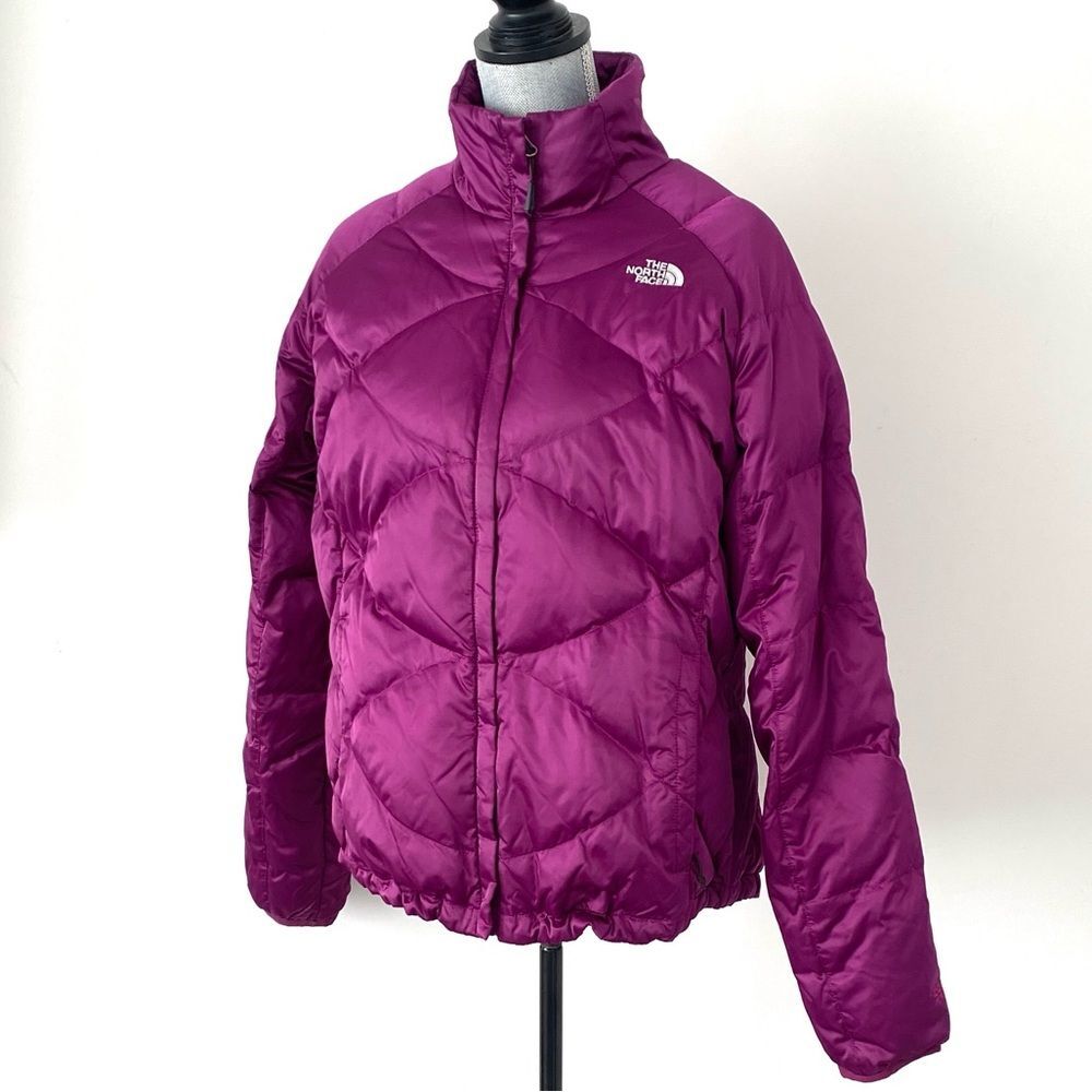 The North Face Aconcagua 550 Down Filled Puffer Jacket Full Zip Purple XL